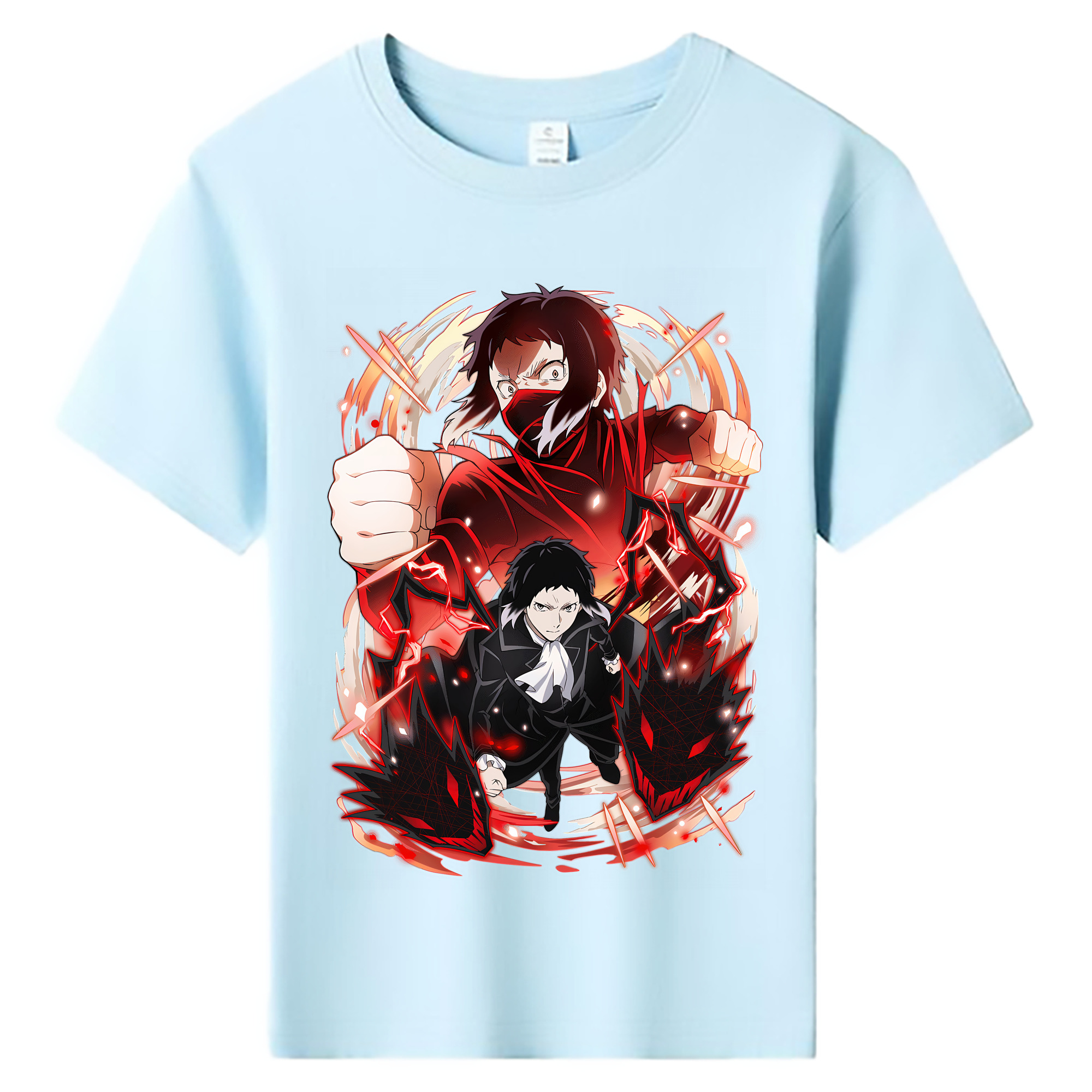 （画像用） 文豪ストレイドッグス Bungo Stray Dogs 綿100％キッズTシャツ（フロントプリント）